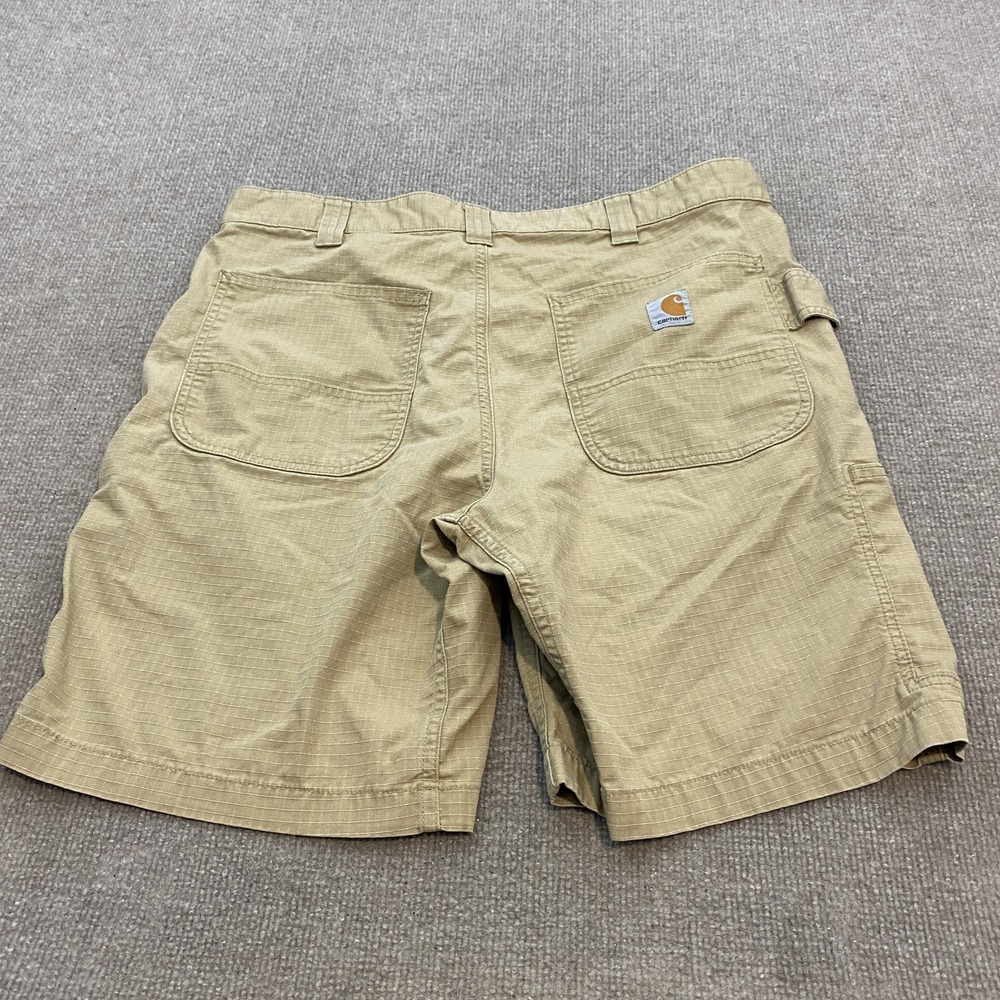 Carhartt Cargo Shorts Mens 34 Beige Relaxed Fit Ripstop Workwear Utility Grunge